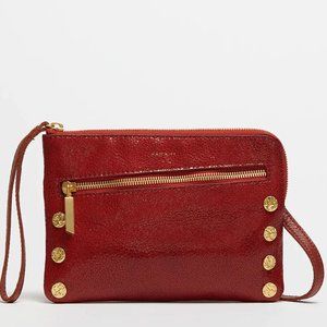 NWT New Hammitt Nash Small Clutch Zinfandel Red Leather Retired Rare